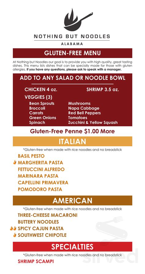 lucky noodles menu|nothing but noodles huntsville al.